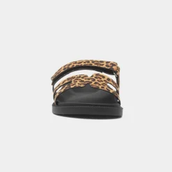 Louise Womens Multi Leopard Print Sandal*Truffle Clearance