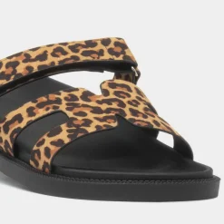 Louise Womens Multi Leopard Print Sandal*Truffle Clearance
