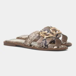 Medusa Womens Multi Snake Print Sandal*Truffle Online