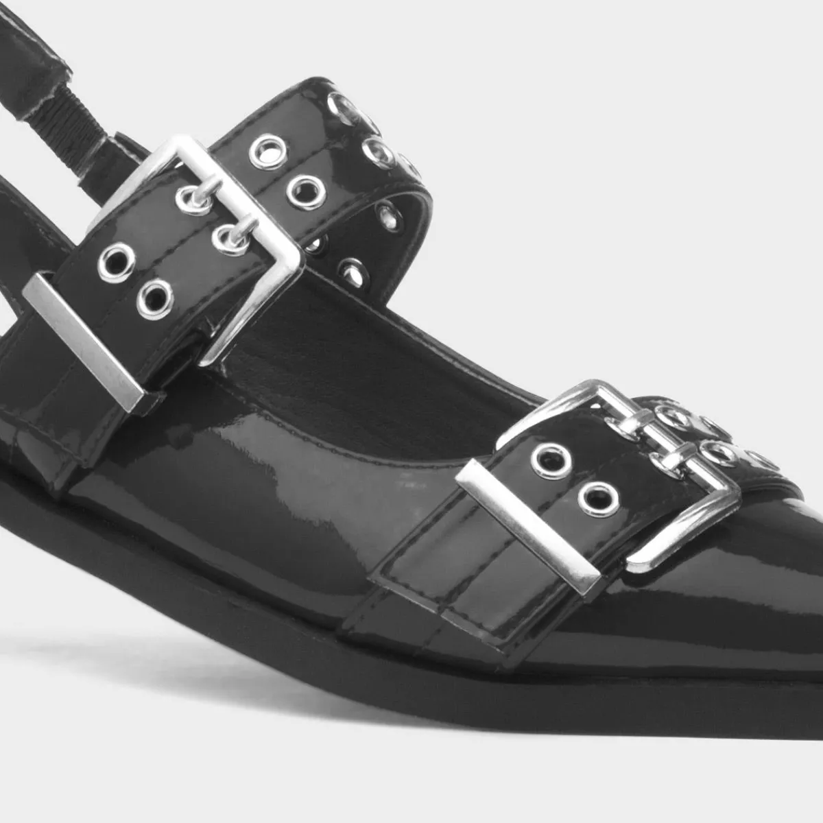 Miley Womens Slingback Buckle Shoe*Truffle Best
