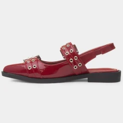 Miley Womens Slingback Buckle Shoe*Truffle Clearance