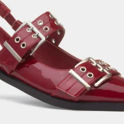 Miley Womens Slingback Buckle Shoe*Truffle Clearance
