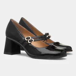 Mira Womens Double Buckle Heel*Truffle Fashion