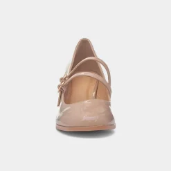 Mira Womens Double Buckle Heel*Truffle New