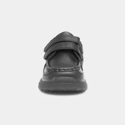 Fawster Boys Black Easy Fasten School Shoe*Trux Outlet