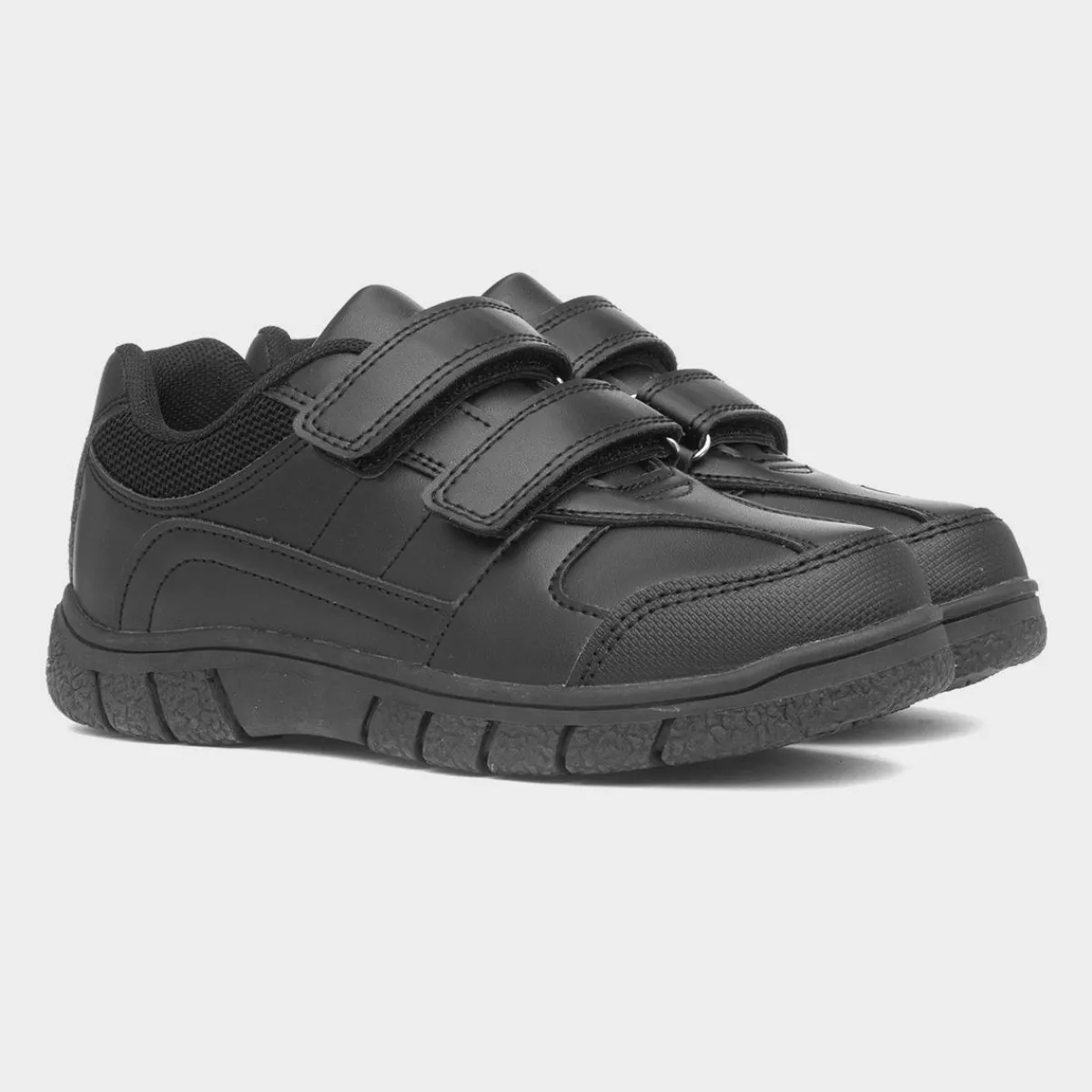 Fitzroy Boys Black Easy Fasten School Shoe*Trux Discount