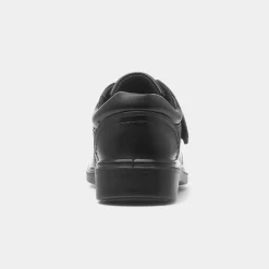 Fred Boy's Black Easy Fasten School Shoe*Trux Best