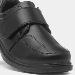 Fred Boy's Black Easy Fasten School Shoe*Trux Best