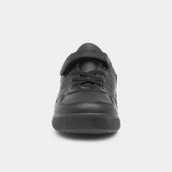 Leo Boys Easy Fasten Black Shoe*Trux Clearance