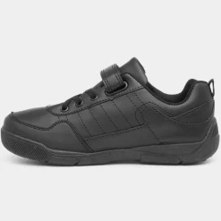 Leo Boys Easy Fasten Black Shoe*Trux Clearance