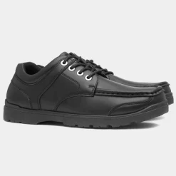 Emilio Mens Black Lace Up Shoe*Urban Territory Clearance