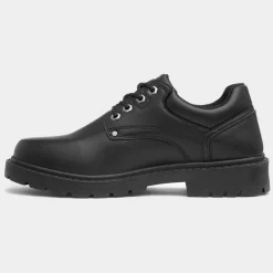 Emmit Mens Black Lace Up Shoe*Urban Territory Fashion