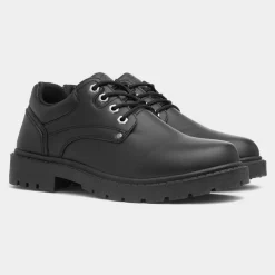 Emmit Mens Black Lace Up Shoe*Urban Territory Fashion