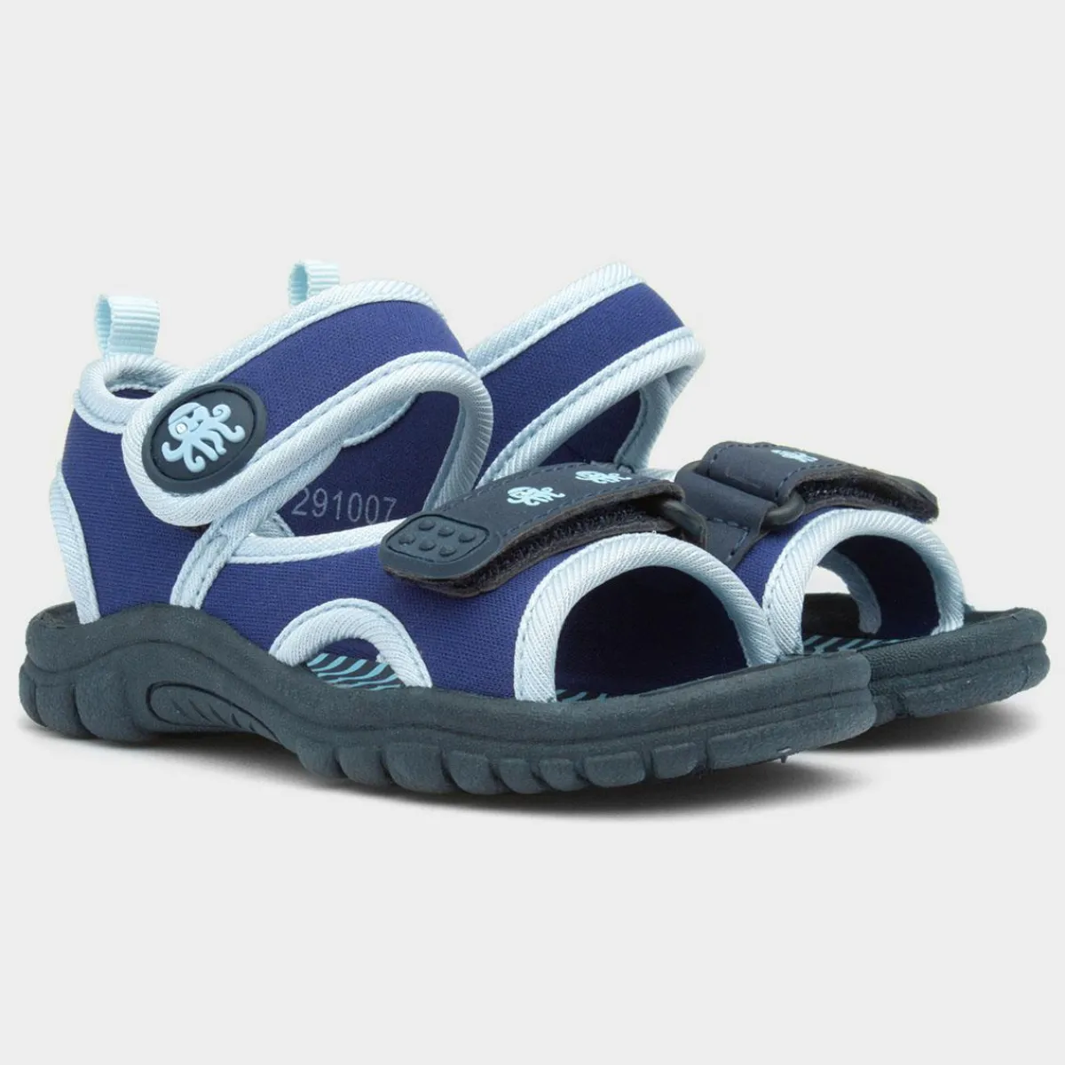 Boys Navy and Easy Fasten Sandal*Walkright Online
