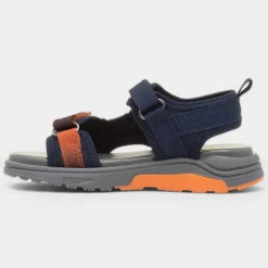 Brecon Boys Navy Easy Fasten Sandal*Walkright Sale