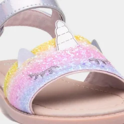 Cali Girls Multi Glitter Unicorn Sandal*Walkright New