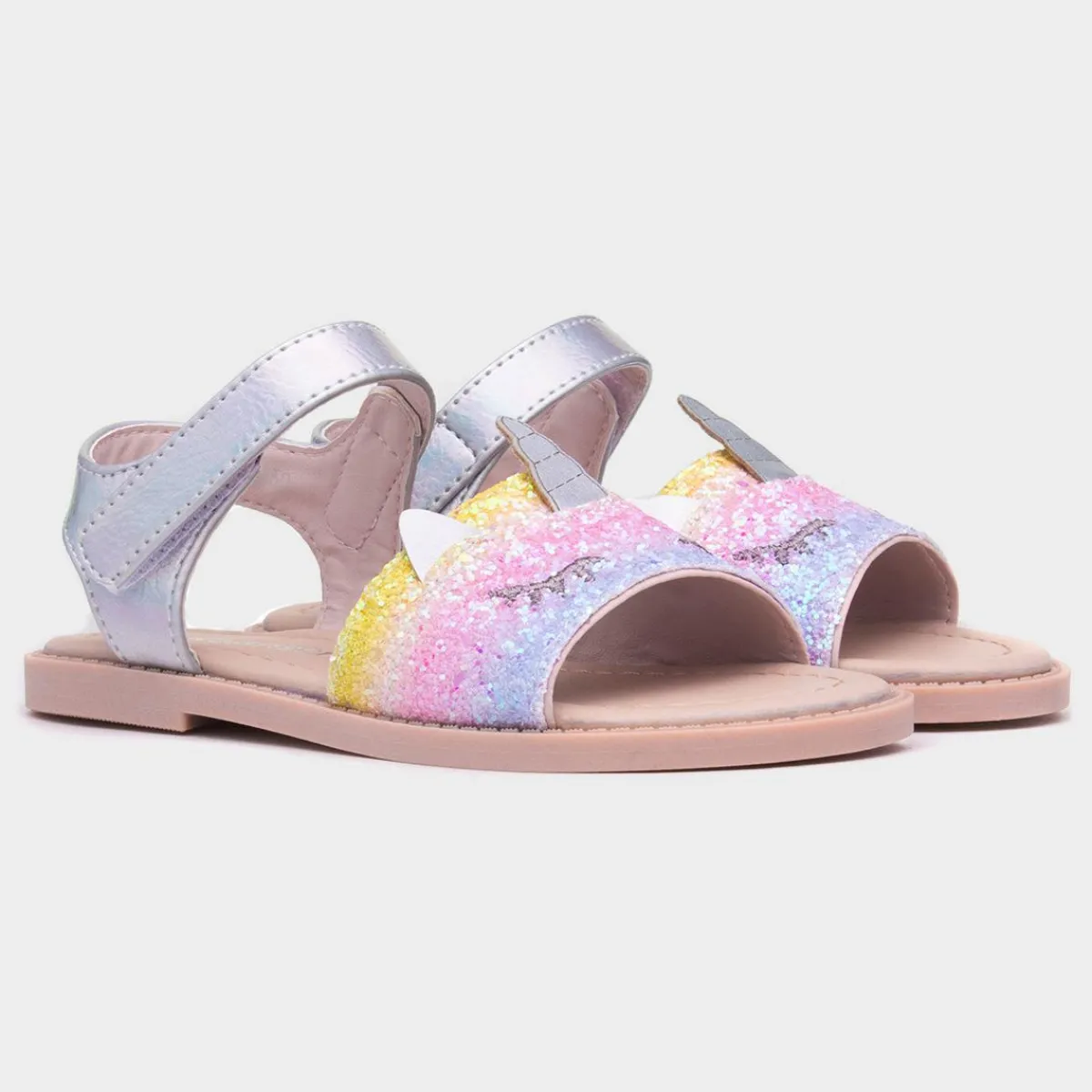Cali Girls Multi Glitter Unicorn Sandal*Walkright New