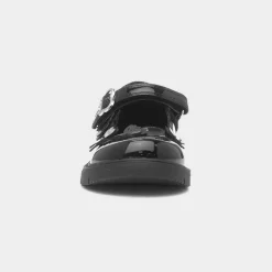 Carol Girls Black Butterfly School Shoe*Walkright Hot