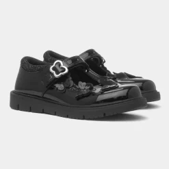 Carol Girls Black Butterfly School Shoe*Walkright Hot
