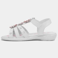 Caylee Girls White Flower Sandal*Walkright Fashion