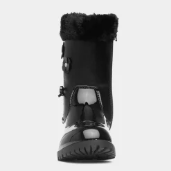 Cheryl Girls Black Patent Boot*Walkright Clearance