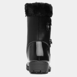 Cheryl Girls Black Patent Boot*Walkright Clearance