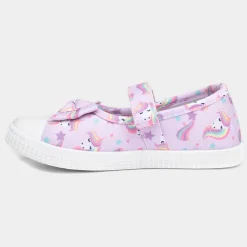 Claudia Girls Unicorn Canvas Shoe*Walkright Best