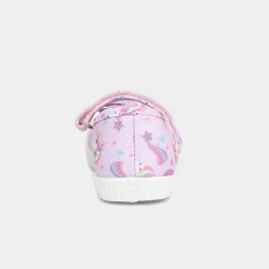 Claudia Girls Unicorn Canvas Shoe*Walkright Best