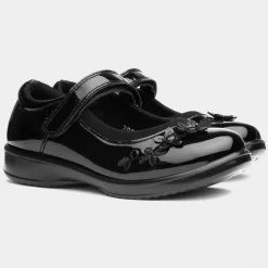 Cleo Girls Black Patent Shoe*Walkright Hot