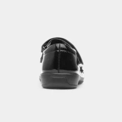 Collins Girls Black Patent Shoe*Walkright Clearance