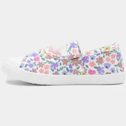 Corrine Girls Multi Floral Print Canvas*Walkright Fashion