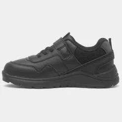 Deano Boys Black Easy Fasten School Shoe*Walkright Hot