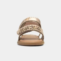 Delamere Girls Gold Easy Fasten Sandal*Walkright Best