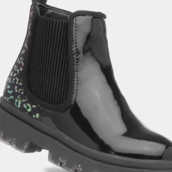 Ella Girls Black Leopard Print Boot*Walkright Online