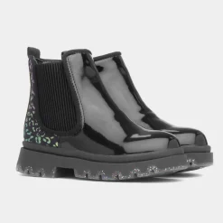 Ella Girls Black Leopard Print Boot*Walkright Online
