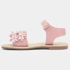 Faron Girls Flower Diamante Sandal*Walkright Discount