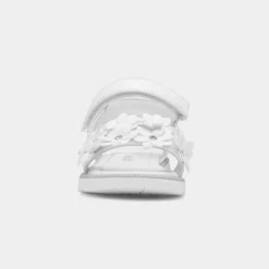 Florian Girls White Flower Sandal*Walkright Discount
