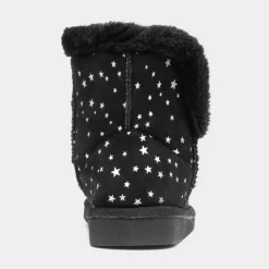 Floss Girls Black Faux Fur Lined Boot*Walkright Hot