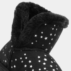 Floss Girls Black Faux Fur Lined Boot*Walkright Hot