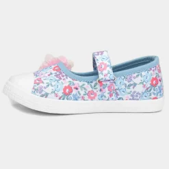Girls Multicoloured Floral Canvas*Walkright Hot