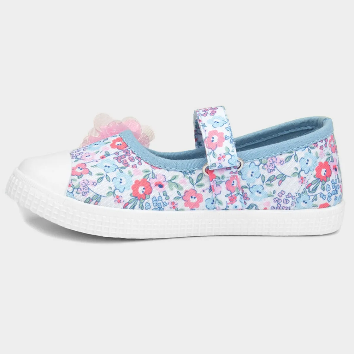 Girls Multicoloured Floral Canvas*Walkright Hot