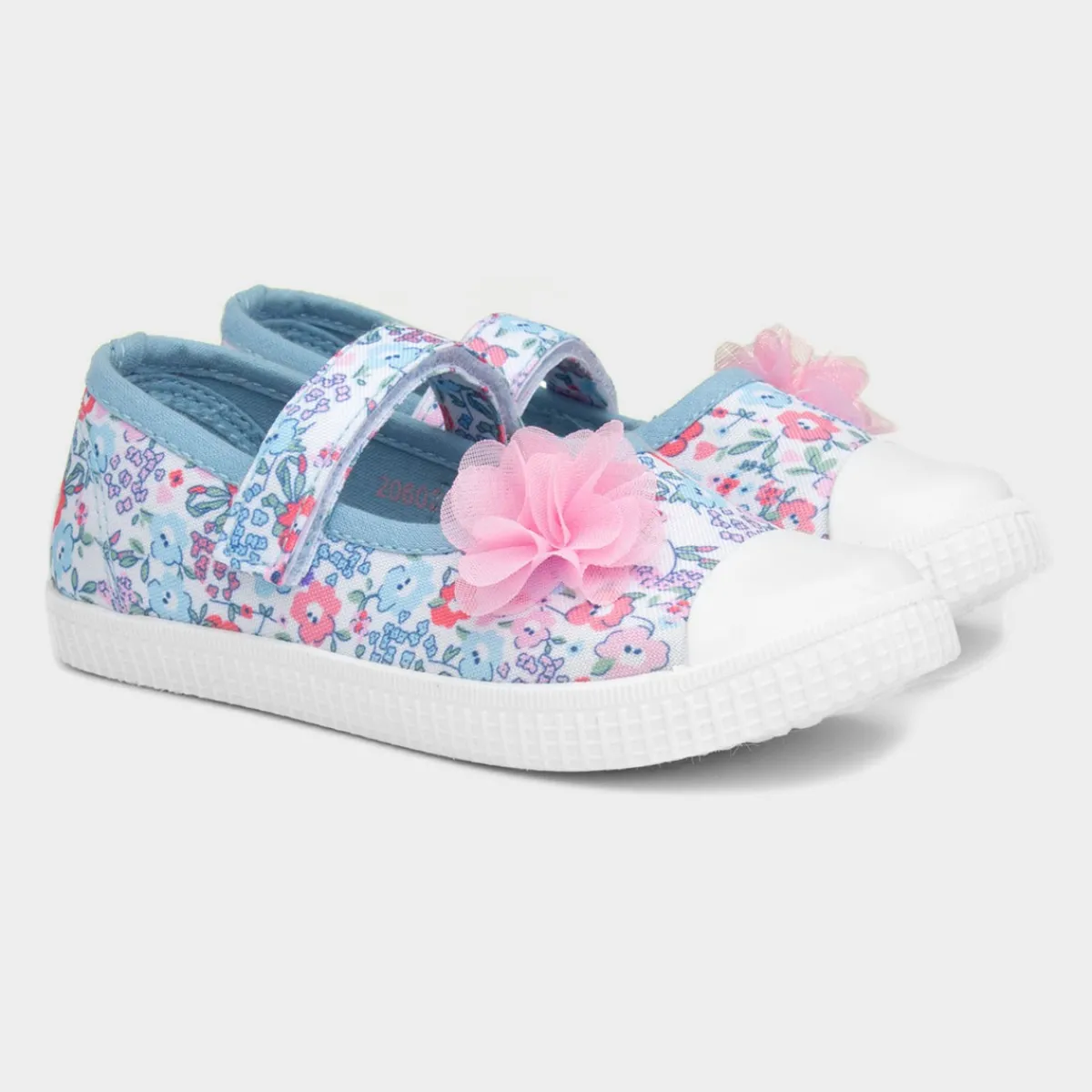 Girls Multicoloured Floral Canvas*Walkright Hot