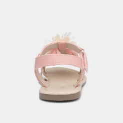 Girls Pink Chiffon Flower Sandals*Walkright Discount
