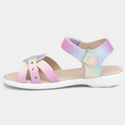 Girls Rainbow Glitter Heart Sandals*Walkright Sale