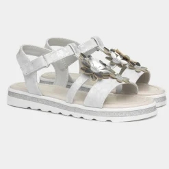Girls Silver and Metallic Sandals*Walkright Hot