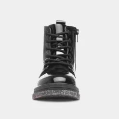 Irma Girls Black Glitter Sole Boot*Walkright Online