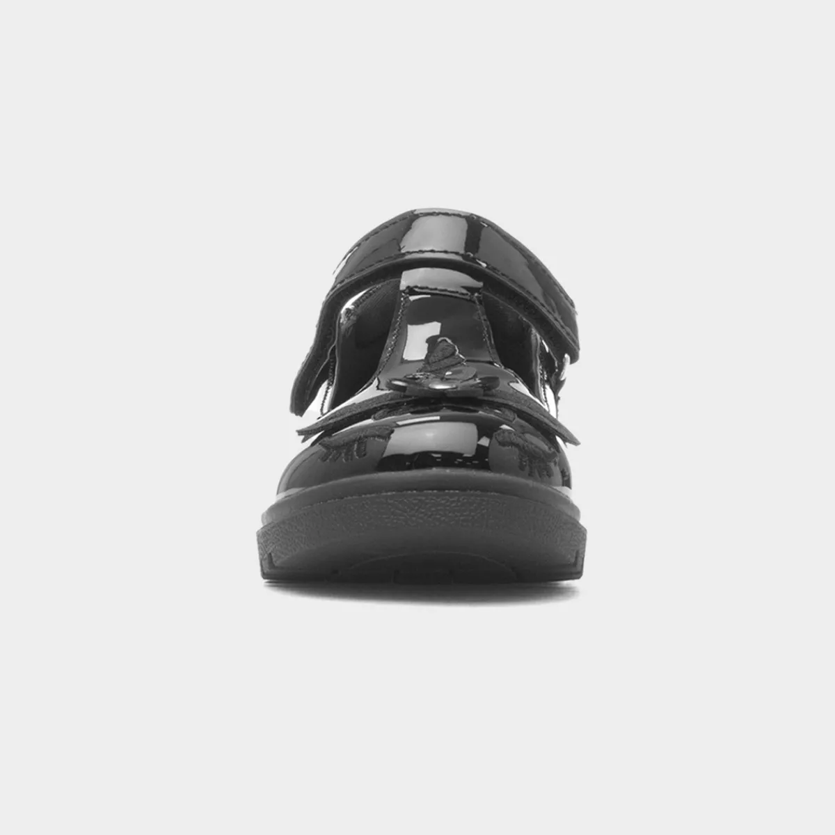 Laura Girls Black Unicorn Patent Shoe*Walkright Best