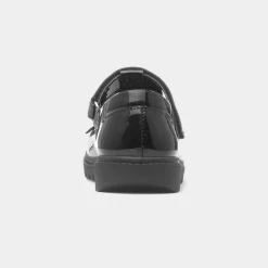 Laura Girls Black Unicorn Patent Shoe*Walkright Best