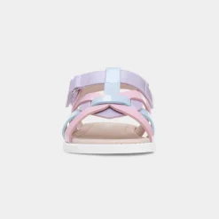 Layla Girls Multi Pastel Patent Sandal*Walkright Hot