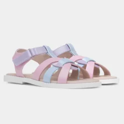 Layla Girls Multi Pastel Patent Sandal*Walkright Hot